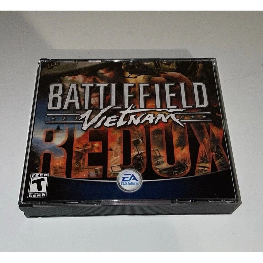 Battlefield Vietnam: Redux (PC, 2005) Case, All Four Discs, Serial Key Complete